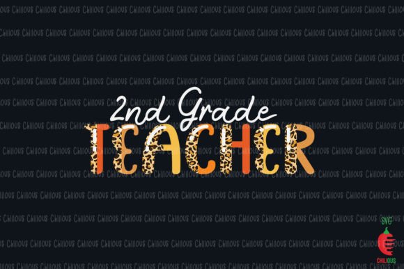 2st Teacher Leopard: Fall-Themed Design for Educators