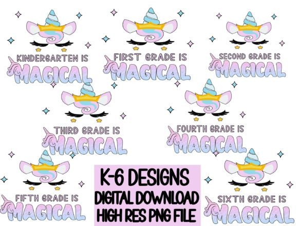 Back to Grade School- Unicorn Magical: Playful, Versatile Design for Everyday Creativity