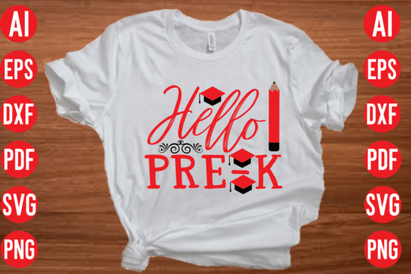 Hello Pre K SVG Cut File