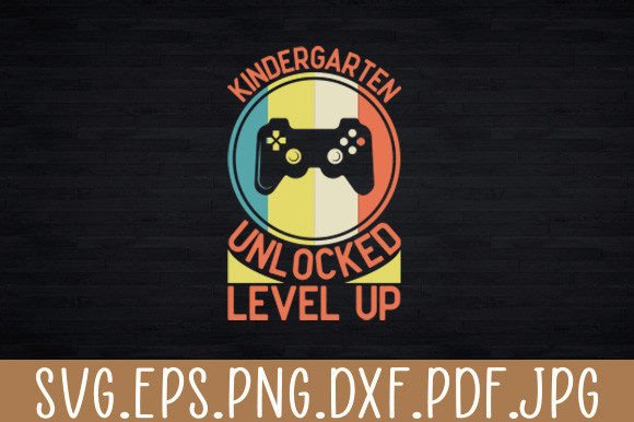 Kindergarten Unlocked Level Up Gamer Boy: A Versatile Digital Design Resource for Creative Educators and Makers