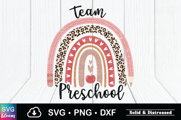 Team Preschool Rainbow Leopard Teacher and the Versatility of Digital Art Files