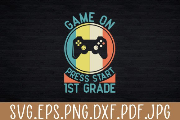 Vintage Game on Press Start 1st Grade: Where Nostalgic Design Meets Modern Digital Craftsmanship
